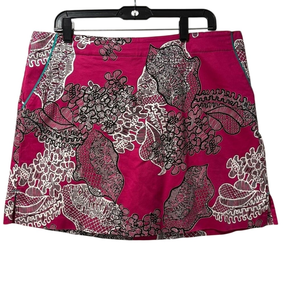 Lady Hagen Womens Pink Floral Golf Skort Size 14 Activewear Tennis Skirt